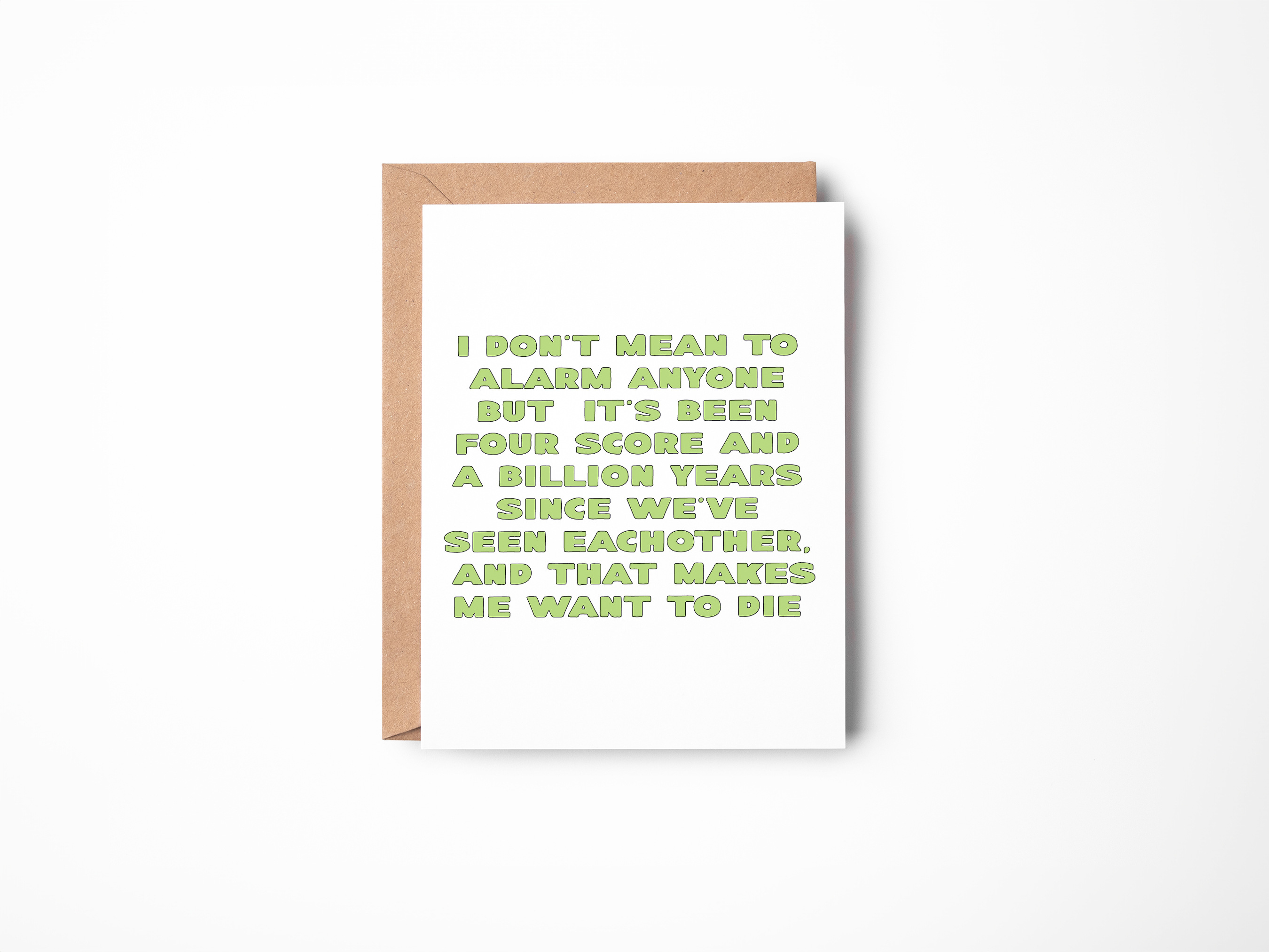 We Haven’t Seen Eachother in Forever